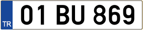 Trailer License Plate